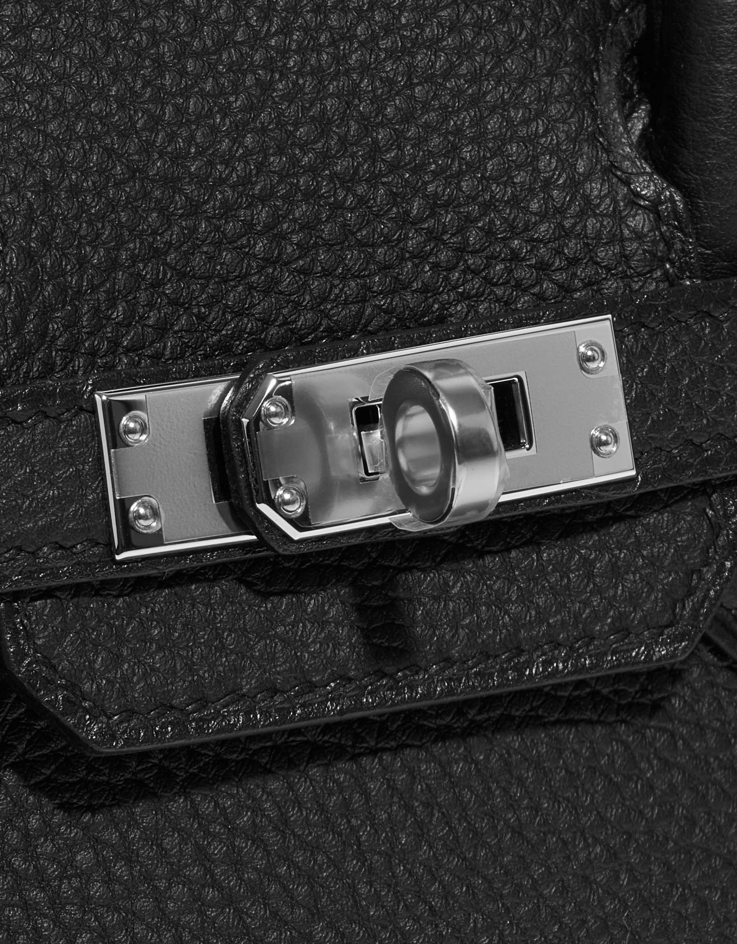 KARLA MIDI 25 Togo Silver Black