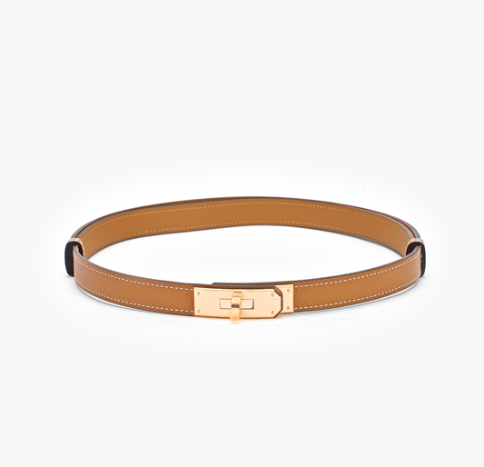 Pasek GIA Epsom Gold Caramel
