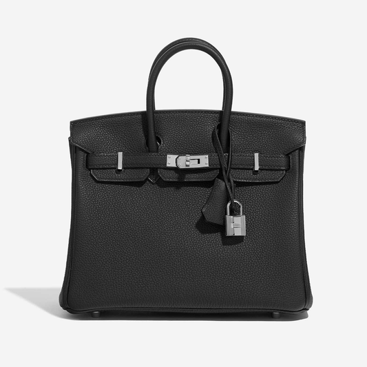 KARLA MIDI 25 Togo Silver Black