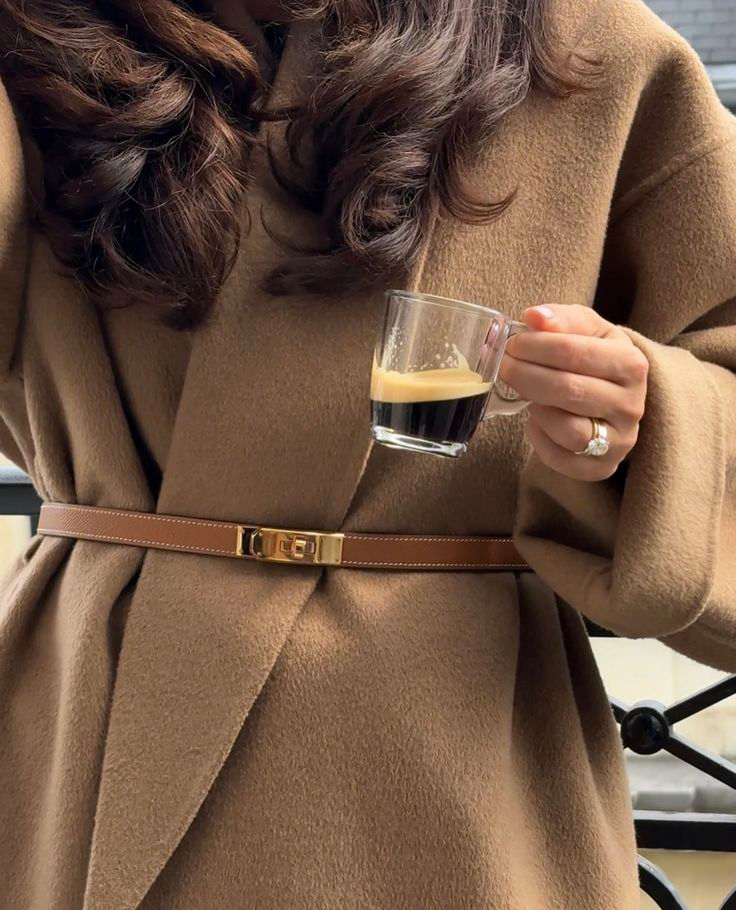 Pasek GIA Epsom Gold Caramel