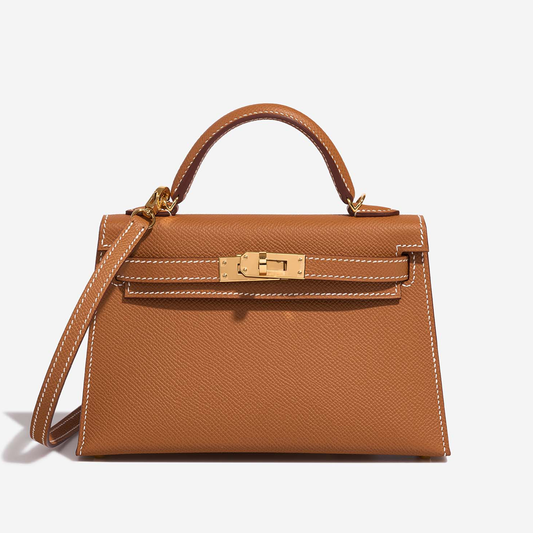 ALMA MINI 20 Epsom Gold Caramel